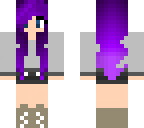 purple hair girl