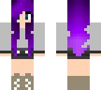 purple hair girl