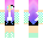 purple haired girl
