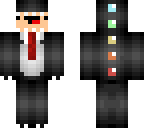 black dino dude with tie