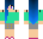 blue haired cutie