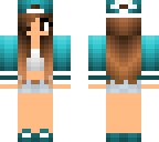cute cyan girl