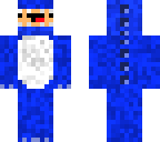 dino azul retrasado