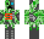 edited blue cyborg creeper