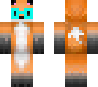fox with blue-green glasses
