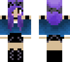 purple haired girl