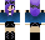 purple haired girl