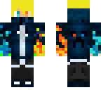 red and blu fire boy blonde