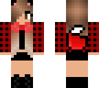red plaid wolf girl