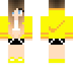 yellow nike girl