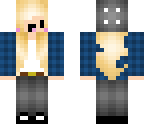 blonde with beanie