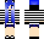 blue cat girl