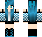 blue cute girl