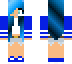 blue gamer girl