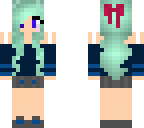 blue haired girl