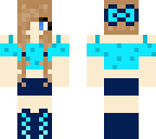 blue oigtail girl