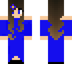 blue prom girl