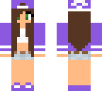 cute purple girl