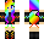edited rainbow fox girl