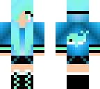 girl with kawaii whale hoodie