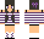 girl with purple shirt and pig tails
