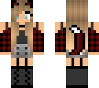 goth cat girl with tail