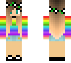 rainbow flower crown girl