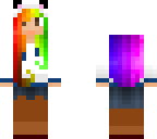 rainbow haired girl