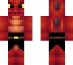 red dragon with war clothes