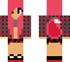 red plaid wolf girl