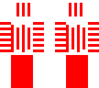 red white