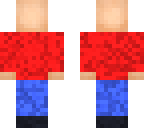 a red jacket skin template