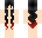 black red long haired female base
