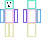 block rainbow dude