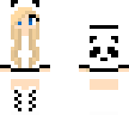 blonde panda girl