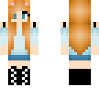 blue cat girl
