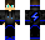 blue lightning hoodie