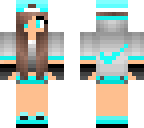 blue nike girl
