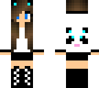 blue panda girl