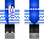 blue winter girl