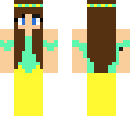 colorful mermaid with brunnete hair