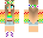 cute rainbow girl