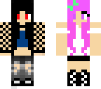 emo girl and girly girl