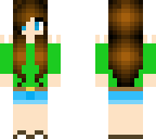 girl in green