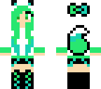 green cat girl