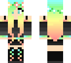 neon flower girl