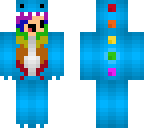 rainbow dino girl