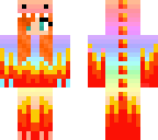 rainbow fire dino