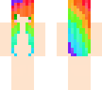 rainbow hair template