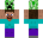 steve carrying creeper head